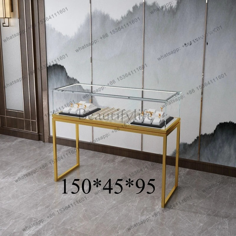 Luxury Watch Boutique - カスタム。 軽奢ジュエリーショーケースアクセサリージュエリーブティックガラス透明カウンター翡翠時計ディスプレイ