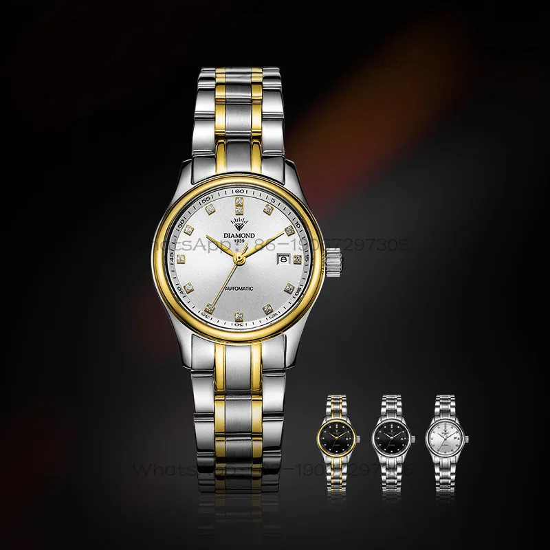 Luxury Watch For Women - タイムアイランドウォッチストア 上海ダイヤモンド レディース自動巻き腕時計、ダイヤモンド高級スケルトン機械式腕時計