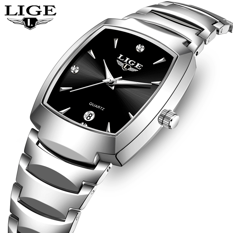Luxury Watch For Women - LIGE 腕時計女性ビジネス高級レディース時計女性防水腕時計ファッションクォーツシンプルな腕時計女性のためのモントルファム + ボックス