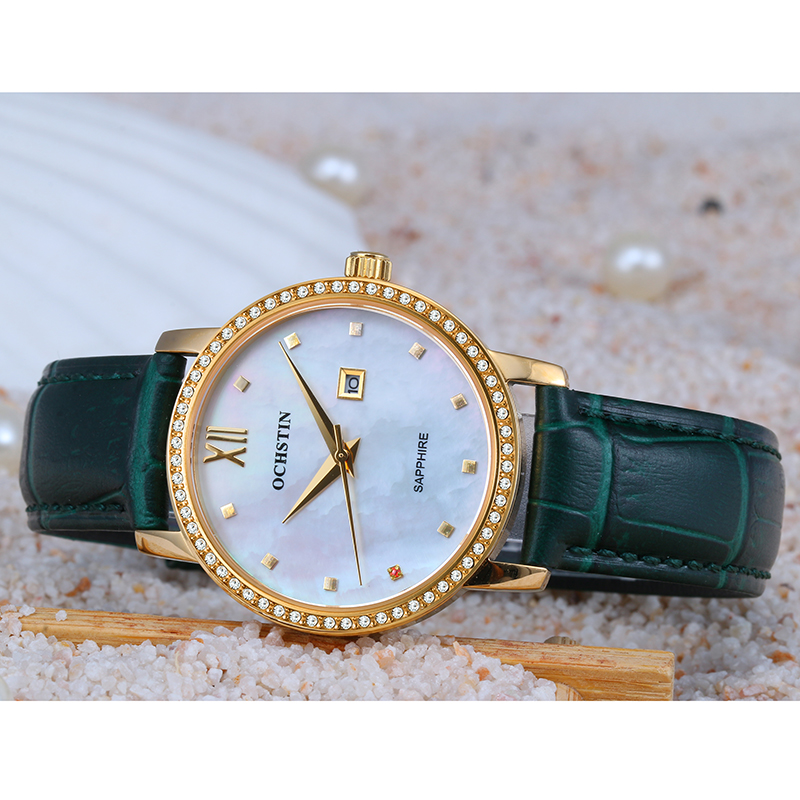 Quiet Luxury Watch - Ochstin-女性用クォーツ時計,日本のアナログ,クォーツ,クリスタル,ビーズの母,時計,妻へのギフト