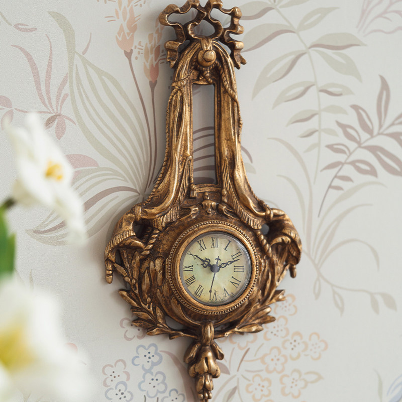 Luxury Watch Wall Clock - ヴィンテージ壁掛け時計高級壁掛け時計クリエイティブリビングルーム装飾壁時計エレガントな寝室の装飾品時計時計