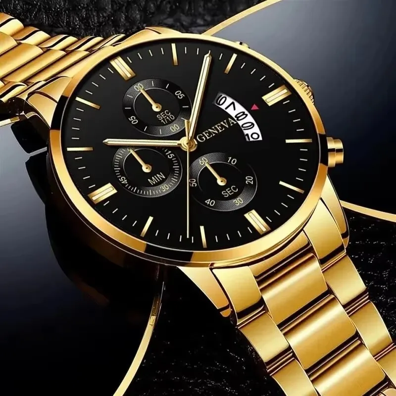 高級ステンレス鋼メンズカレンダークォーツ時計ファッションメン - Luxury Watch Wallpaper のレビューと価格