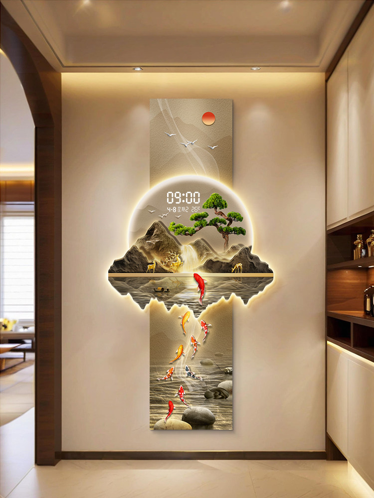 デザイン高級壁時計リビングルーム LED 壁時計サイレント  - Luxury Watch Wall Clock のレビューと価格