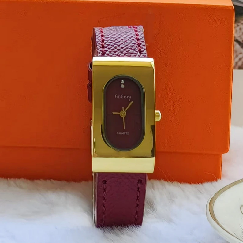 高級レディースブランドの女性の腕時計ファッション長方形ダイヤ - Quiet Luxury Watch のレビューと価格