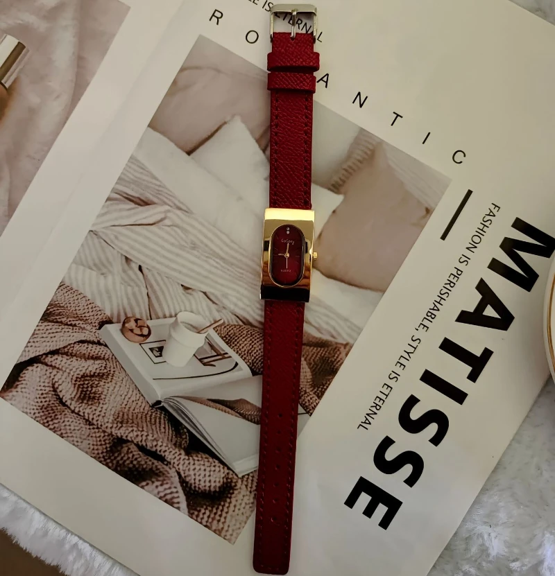 高級レディースブランドの女性の腕時計ファッション長方形ダイヤ - Quiet Luxury Watch のレビューと価格