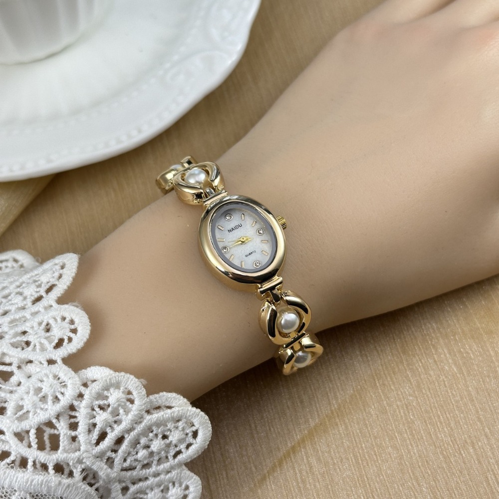 ファッション女性用腕時計 ヴィンテージパール象嵌ストラップブ - Quiet Luxury Watch のレビューと価格