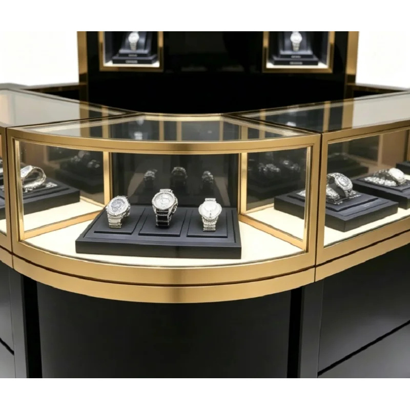 カスタム高級腕時計ディスプレイ LED照明付き エレガントな - Luxury Watch Boutique のレビューと価格