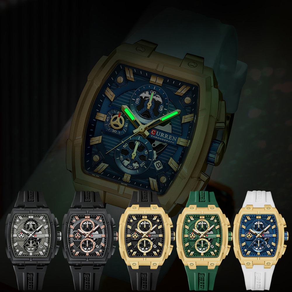 CURREN 高級ヴィンテージ腕時計 メンズ スポーツ クロ - Quiet Luxury Watch のレビューと価格