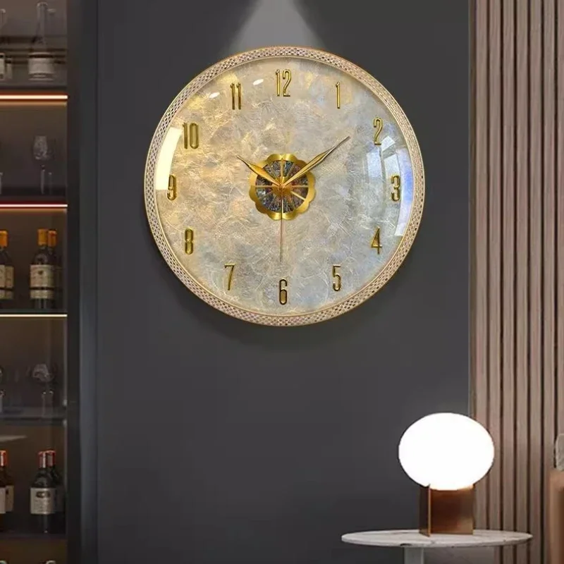 モダンライトラグジュアリーリビングルーム壁掛け時計 部屋の装 - Luxury Watch Wall Clock のレビューと価格