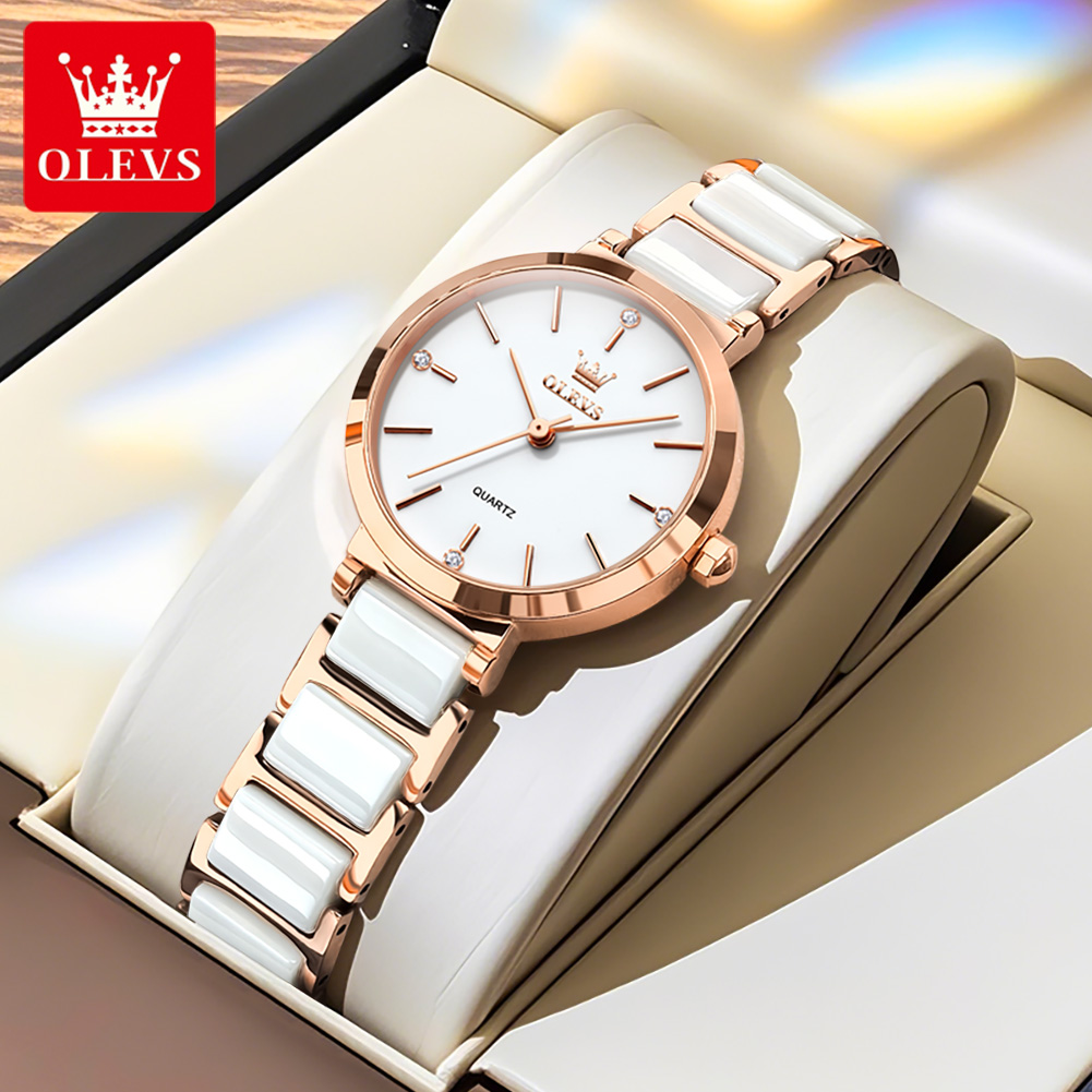 OLEVSレディース腕時計5877高級エレガントクォーツ腕時 - Luxury Watch For Women のレビューと価格