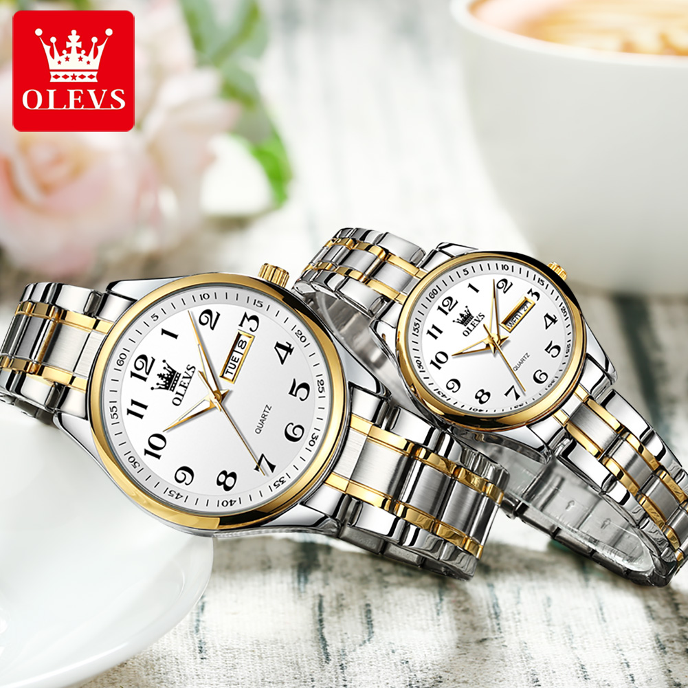 OLEVS 新ファッションカップル腕時計男性女性の高級ステン - Luxury Watch Wallpaper のレビューと価格