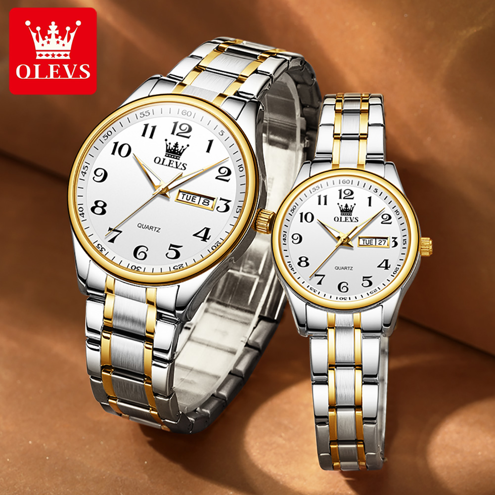 OLEVS 新ファッションカップル腕時計男性女性の高級ステン - Luxury Watch Wallpaper のレビューと価格
