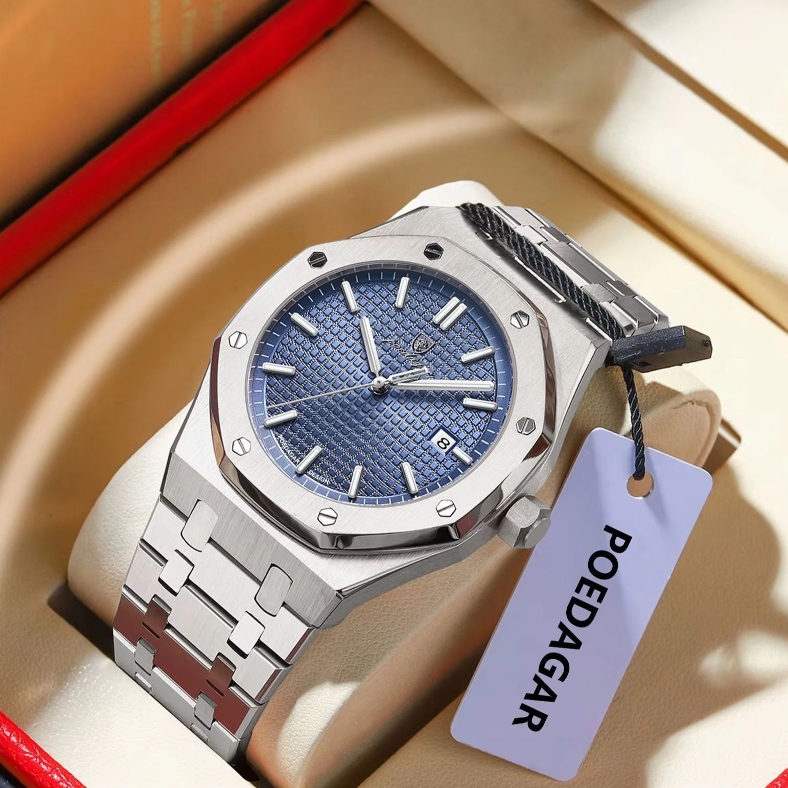 POEDAGARオリジナル高級メンズ腕時計、日付表示、夜光、 - Luxury Watch Hublot のレビューと価格