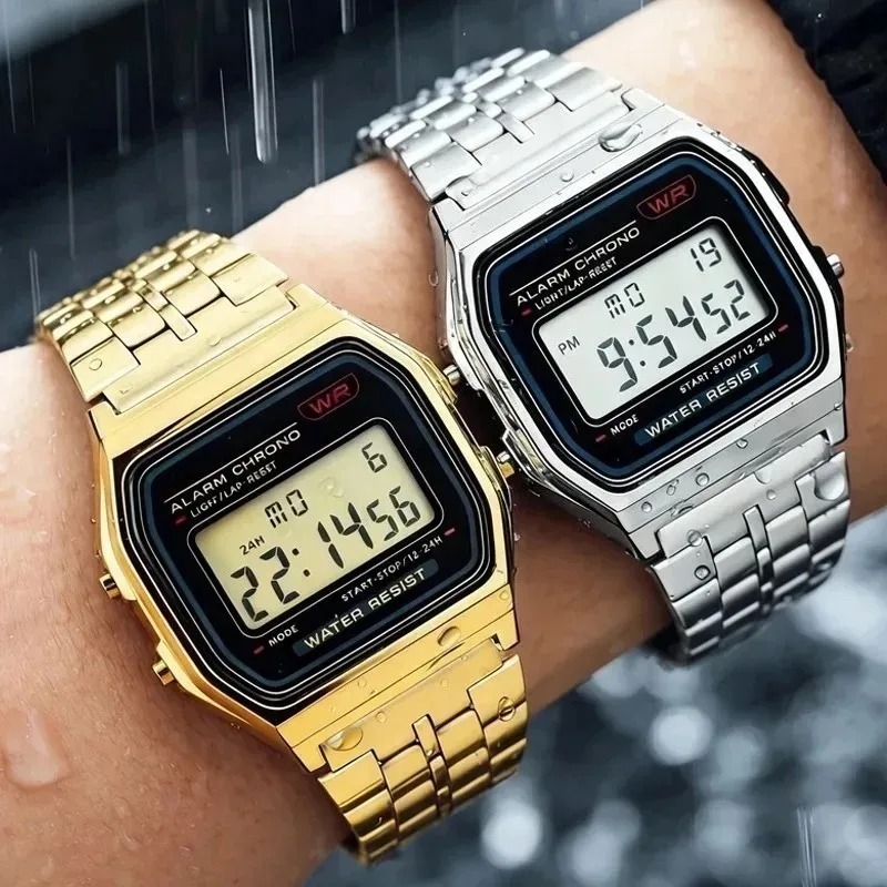 高級 F91W スチールバンド腕時計 LED デジタルステン - Luxury Watch Wallpaper のレビューと価格