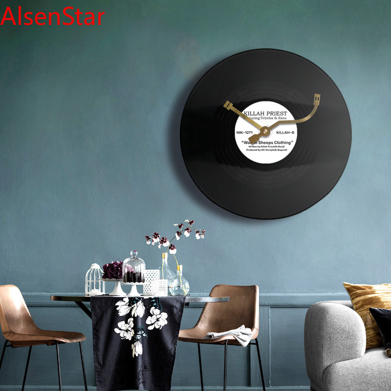 12 インチビニールレコードレトロクリエイティブ時計サイレン - Luxury Watch Wall Clock のレビューと価格