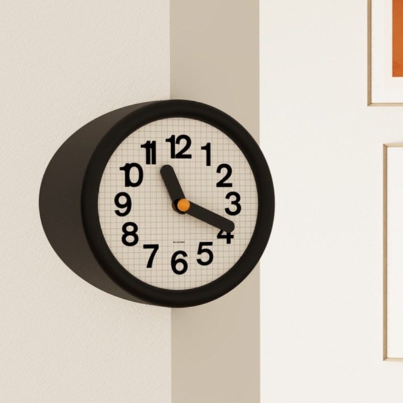 コーナー壁掛け時計装飾壁時計高級美的モダンインテリア時計サイ - Luxury Watch Wall Clock のレビューと価格