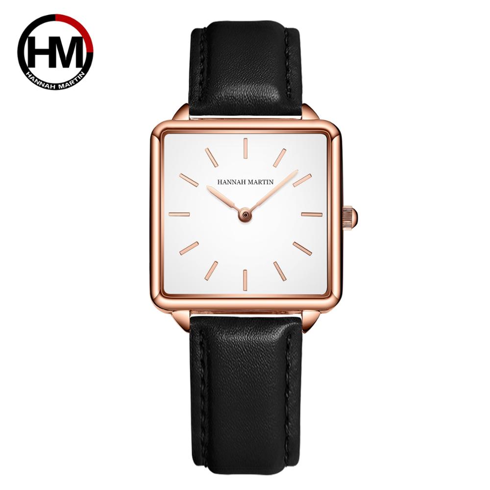 本革ストラップ日本クォーツムーブメントHM-108女性シンプ - Quiet Luxury Watch のレビューと価格