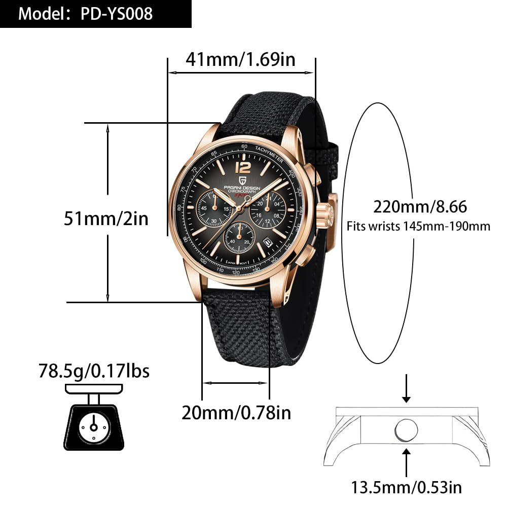 パガーニデザイン 新品 メンズ腕時計 41mm クロノグラフ - Luxury Watch Wallpaper のレビューと価格