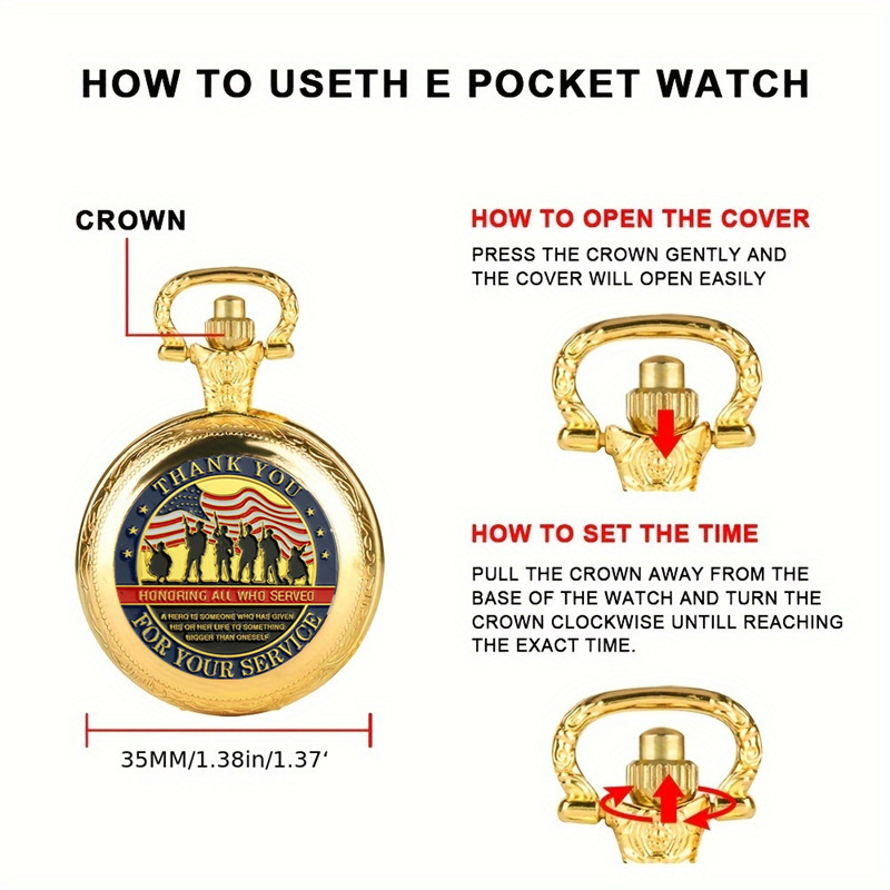貴社のサービスに感謝します。メモリアル懐中時計 - クォーツ - Luxury Watch Service のレビューと価格
