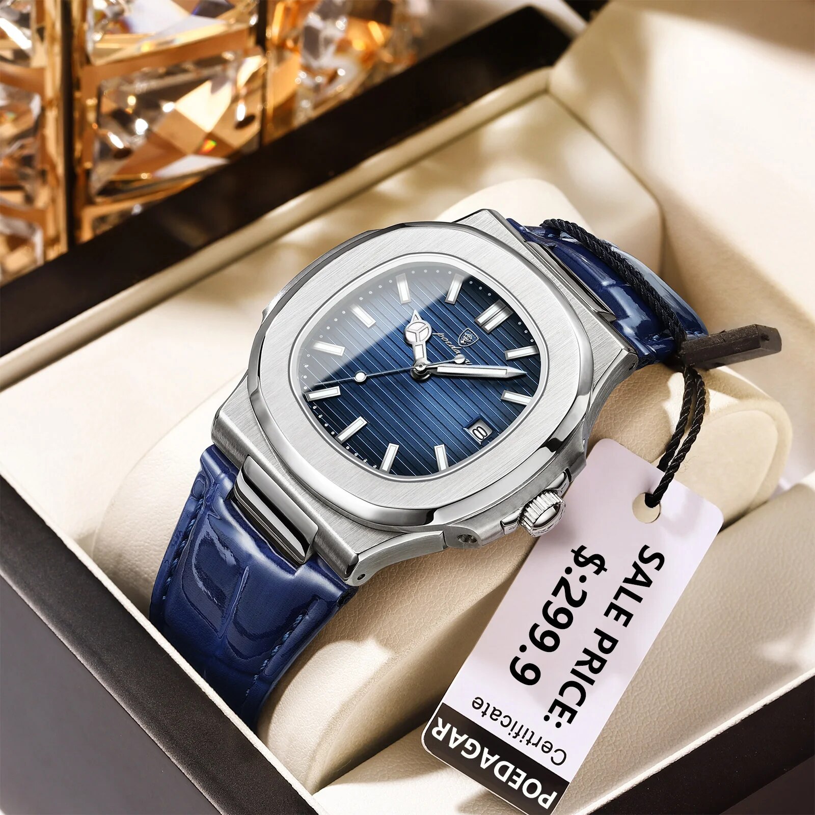 Poedagar トップ高級スクエアマン腕時計日付防水発光メ - Luxury Watch Hublot のレビューと価格