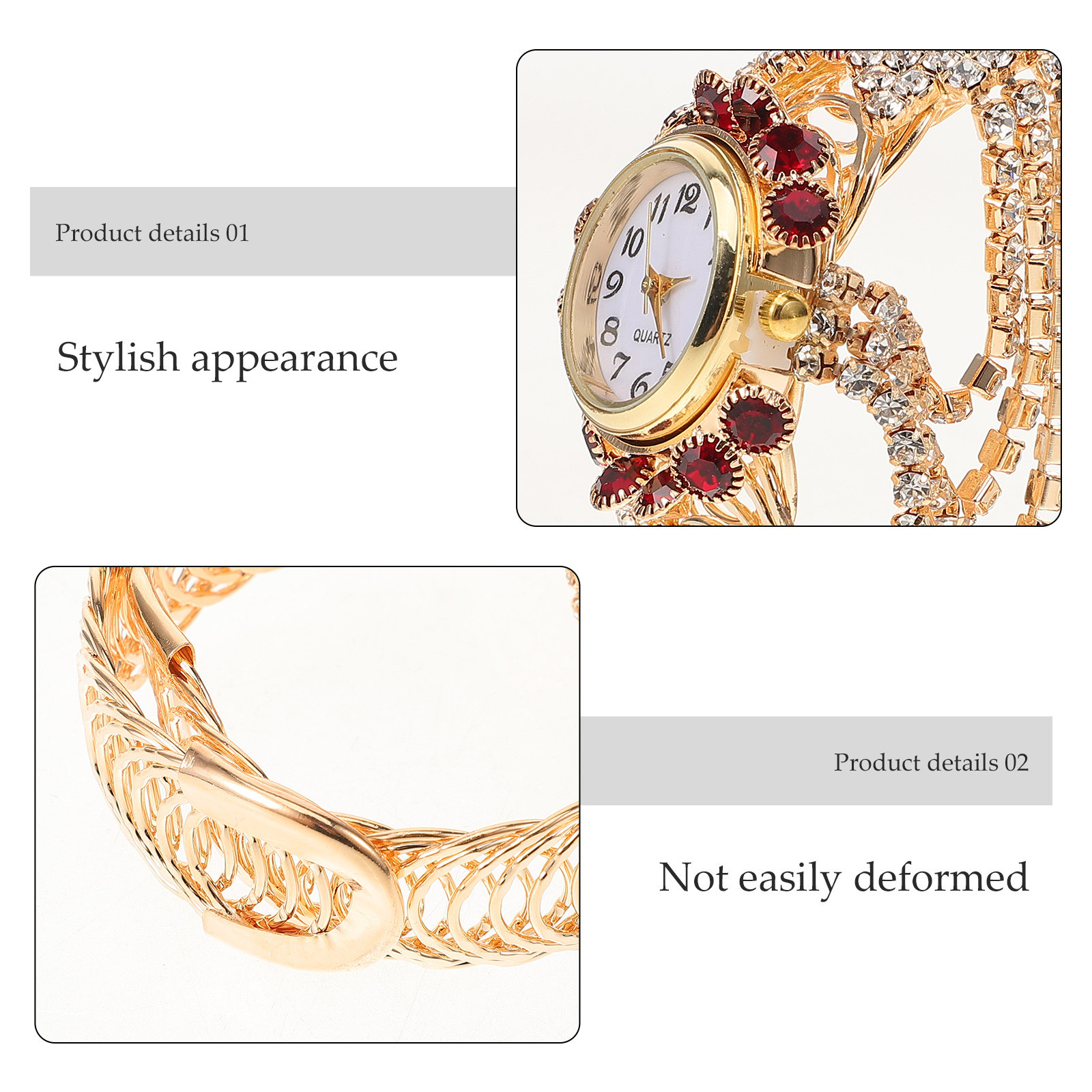 レディース腕時計 装飾性のある上品な腕時計 高級合金バンド  - Luxury Watch Grade のレビューと価格