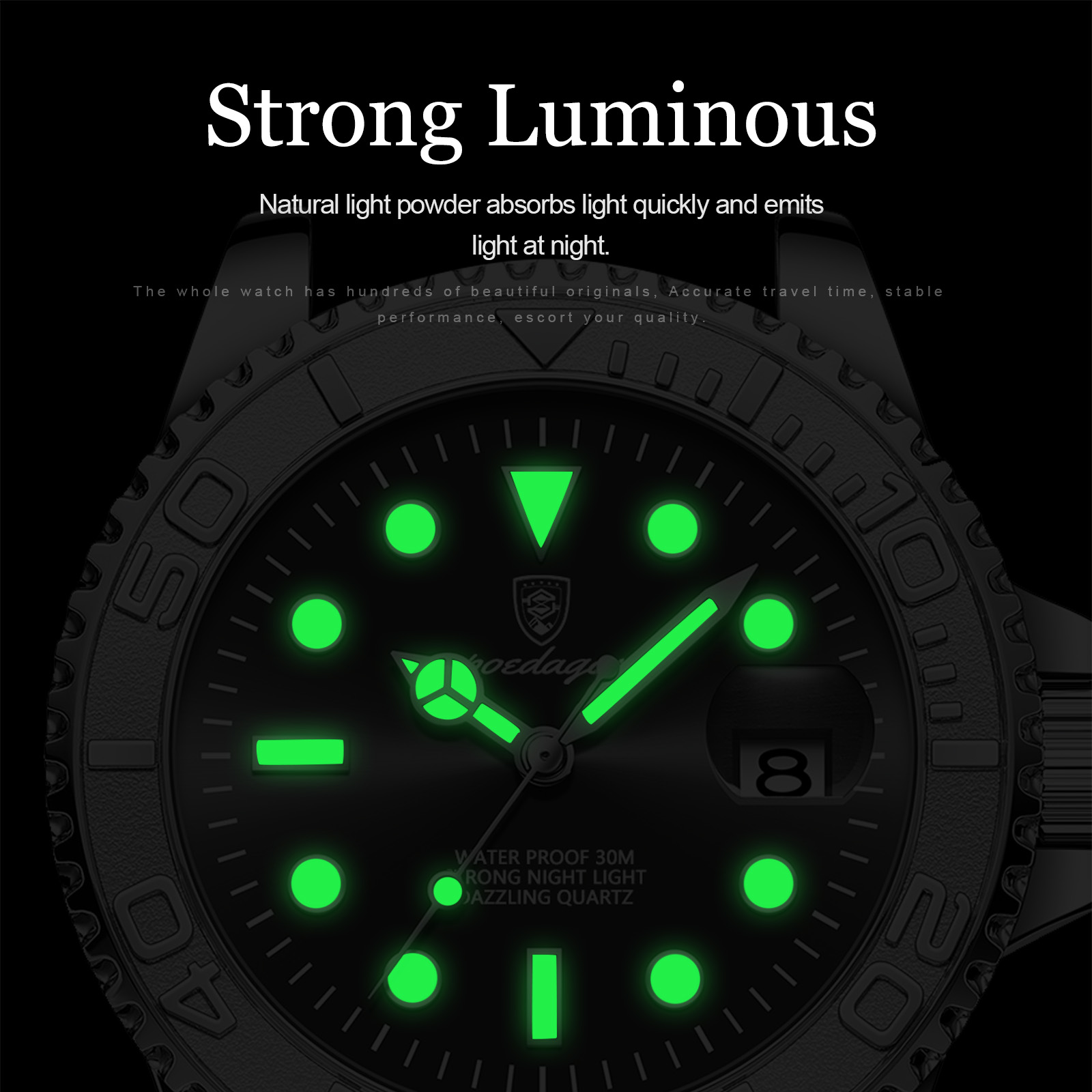 Poedagar トップ高級男の腕時計防水発光日付メンズ腕時 - Luxury Watch Hublot のレビューと価格