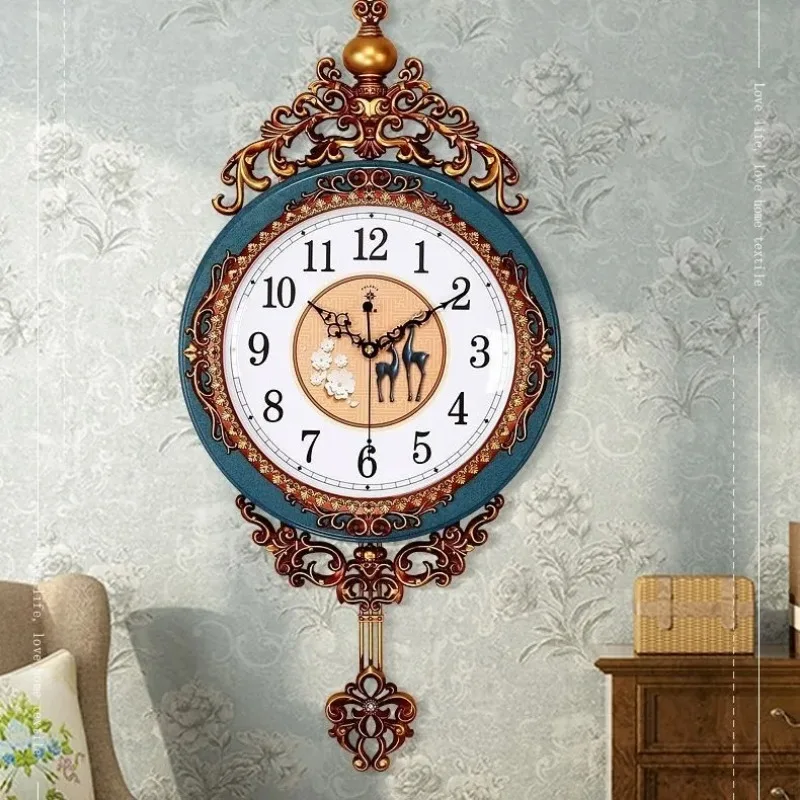大型高級ゴールド壁時計リビングルームサイレントクリエイティブ - Luxury Watch Wall Clock のレビューと価格