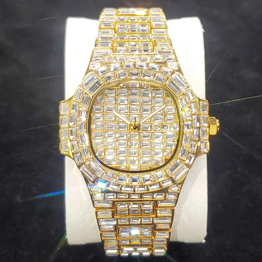 高級フルストーン腕時計ヒップホップクォーツ時計ビジネスファッ - Luxury Watch Grade のレビューと価格