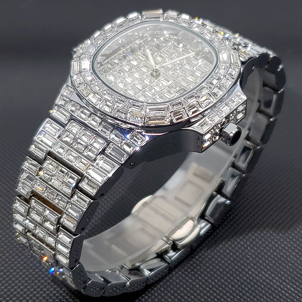 高級フルストーン腕時計ヒップホップクォーツ時計ビジネスファッ - Luxury Watch Grade のレビューと価格