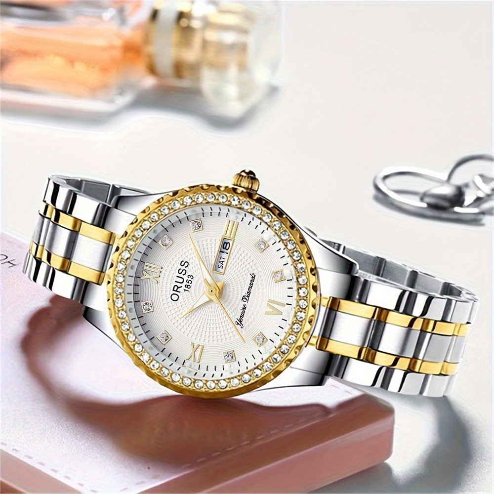 バレンタインデーのギフトのための女性のゴールドウォッチルーム - Luxury Watch Grade のレビューと価格