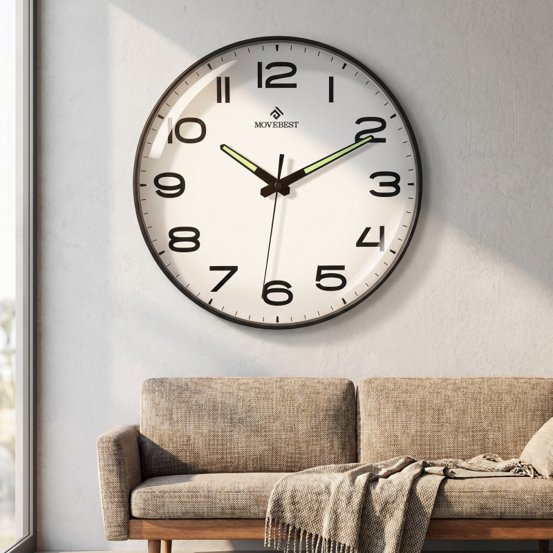 ライトラグジュアリーミニマリスト12インチリビングルーム発光 - Luxury Watch Wall Clock のレビューと価格