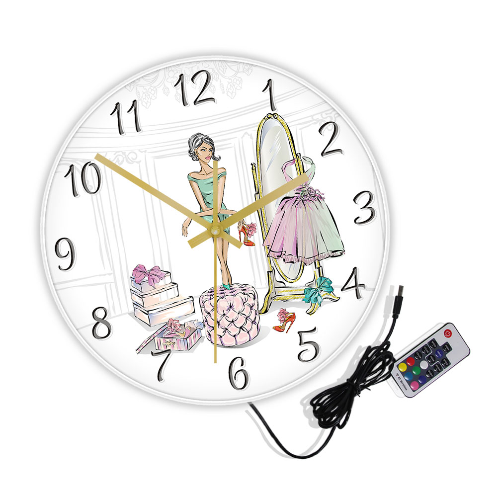 グラマーファッションガール Toggery サイレント壁時計 - Luxury Watch Boutique のレビューと価格