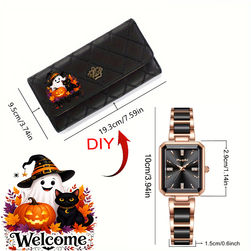 2点セット（クォーツ腕時計1個＋長財布1個）ハロウィン向けス - Luxury Watch Boutique のレビューと価格