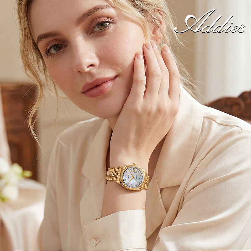 ADDIES 585 クォーツ女性用腕時計サファイアガラス  - Luxury Watch For Women のレビューと価格